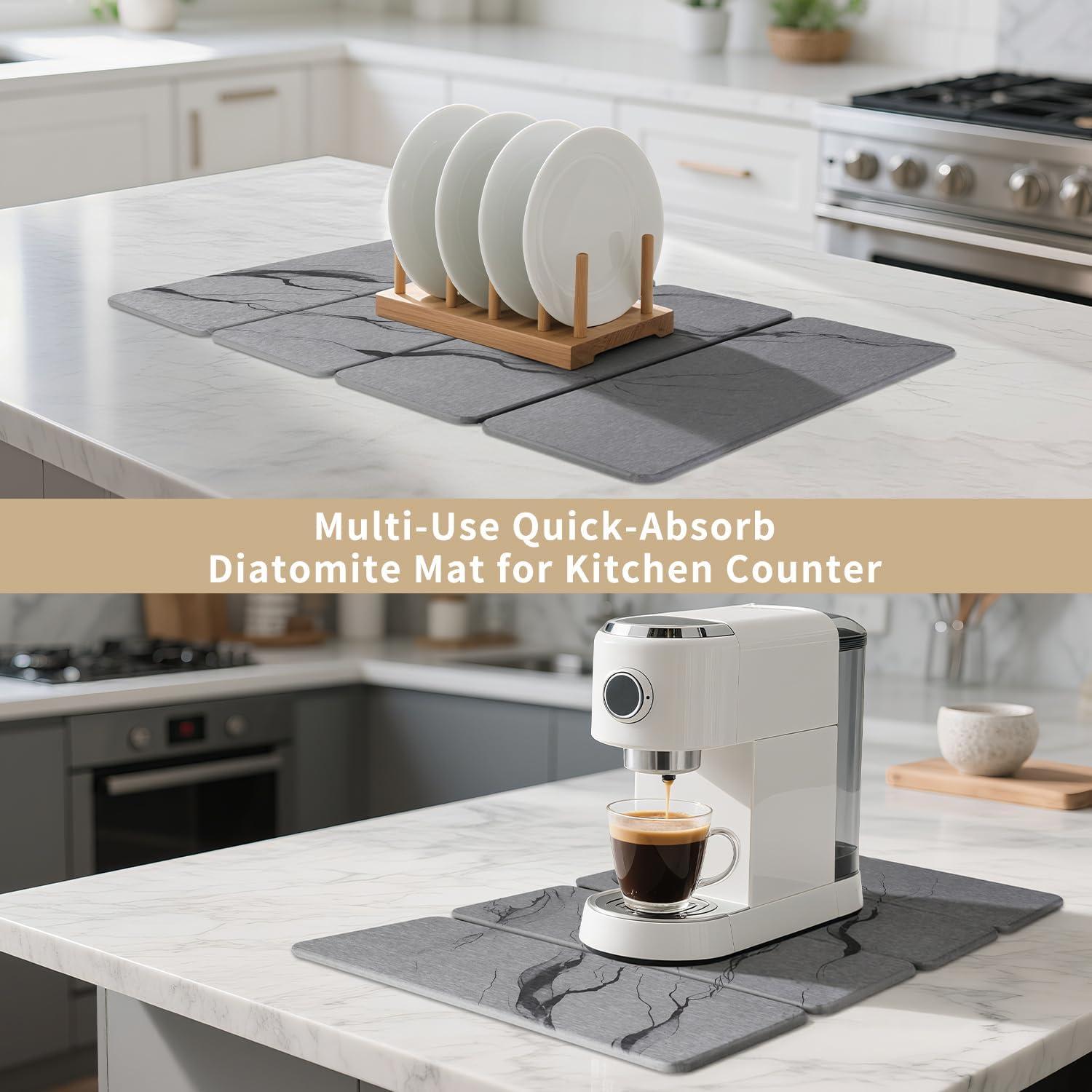 Alfombrilla de Secado de Piedra SolaVelle 60.96x40.64cm Gris