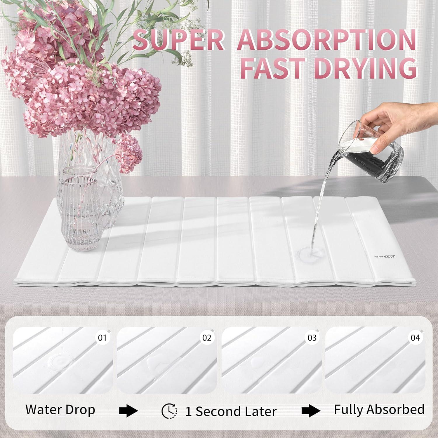 Alfombrilla de Secado de Platos de Piedra Imgrose 61x41 cm