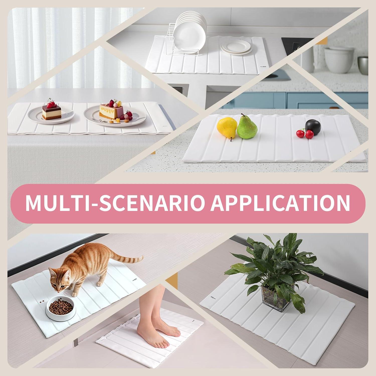 Alfombrilla de Secado de Platos de Piedra Imgrose 61x41 cm