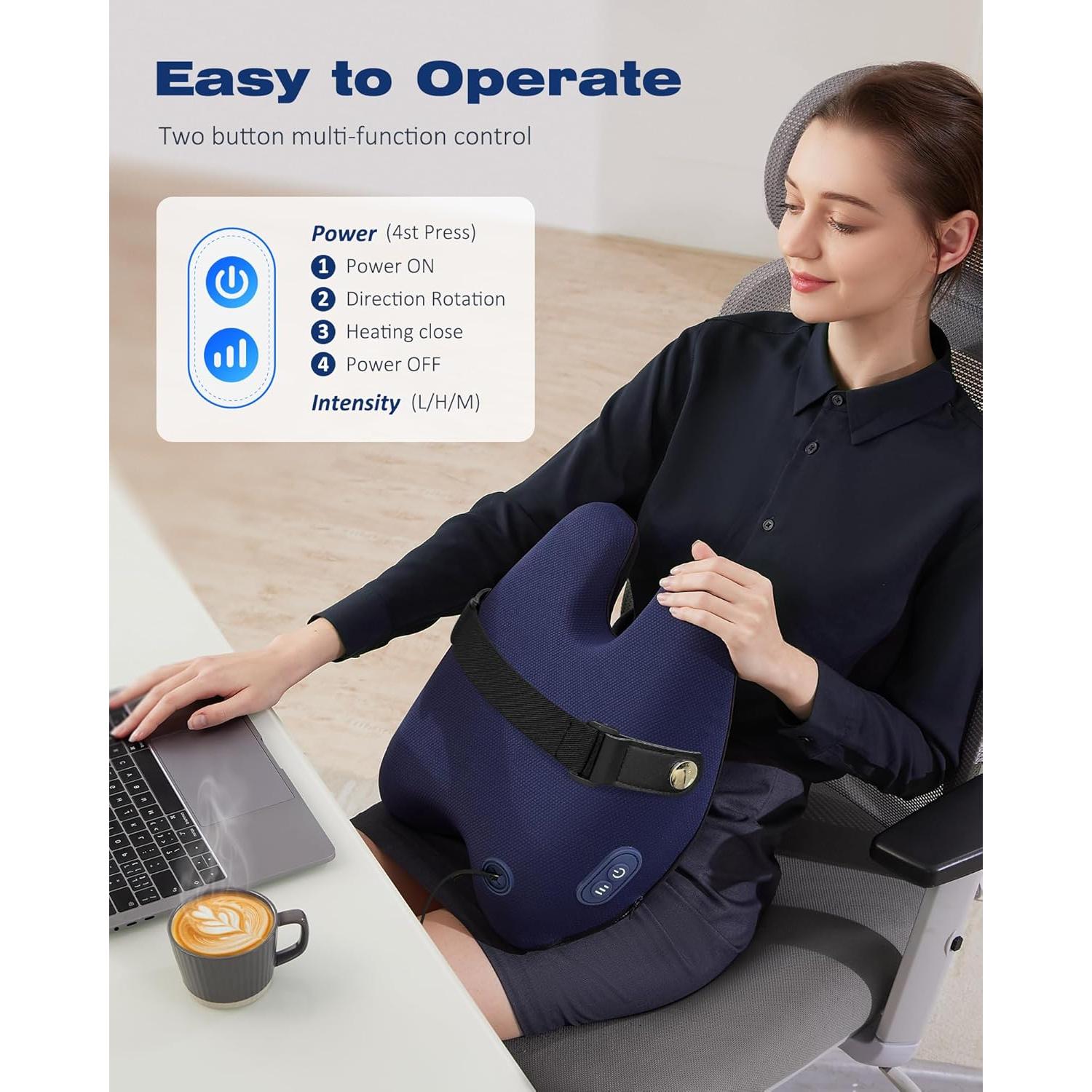 Masajeador de Cuello y Espalda Shiatsu Boriwat R16 con Calor