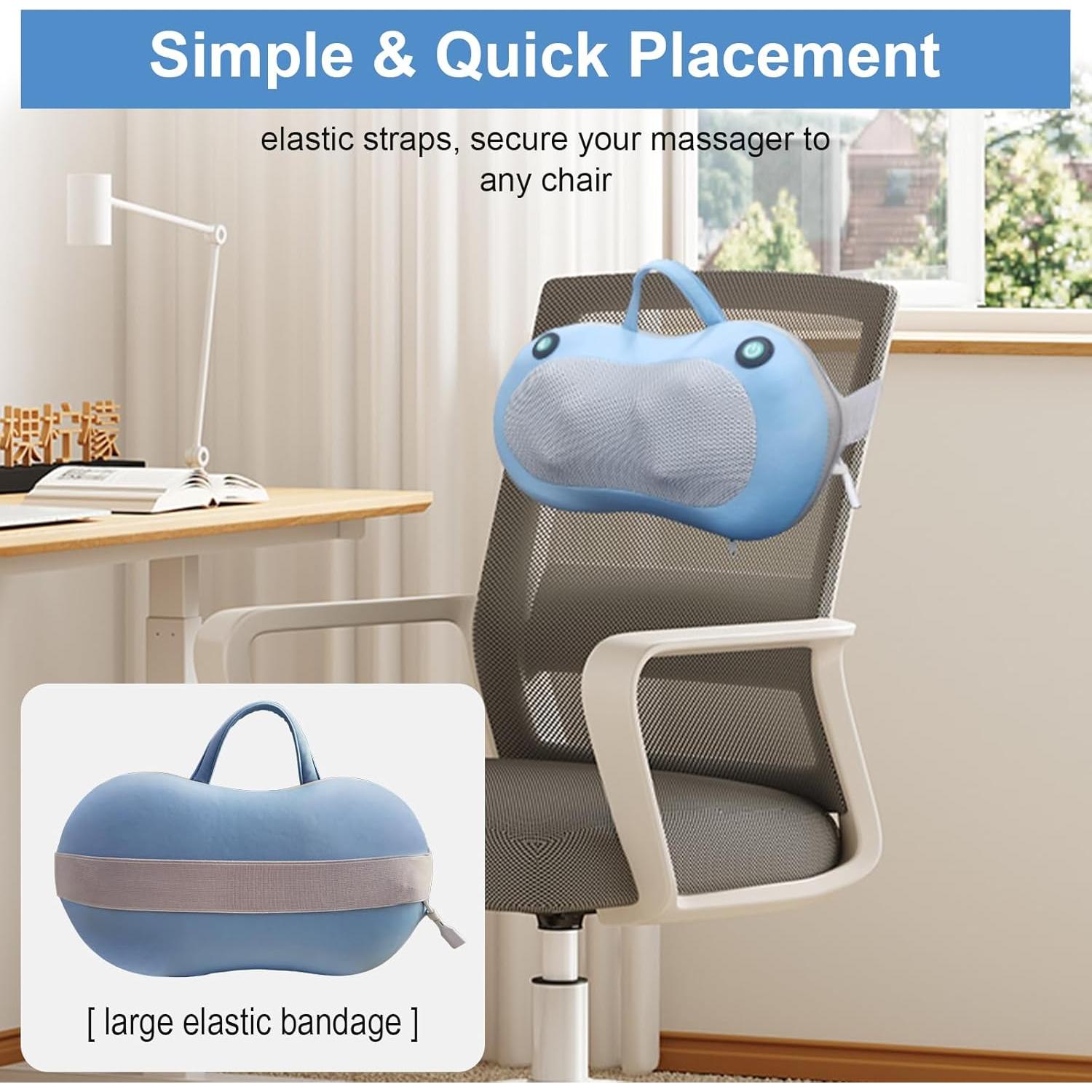 Masajeador de Cuello y Espalda Shiatsu Wiftsar NXHSZ 3D Azul