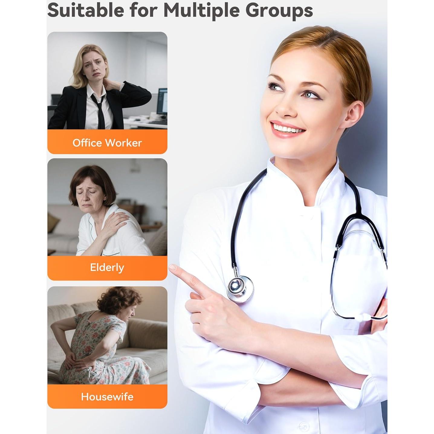 Masajeador de Cuello y Espalda Eléctrico COPYJOY 4D con Calor