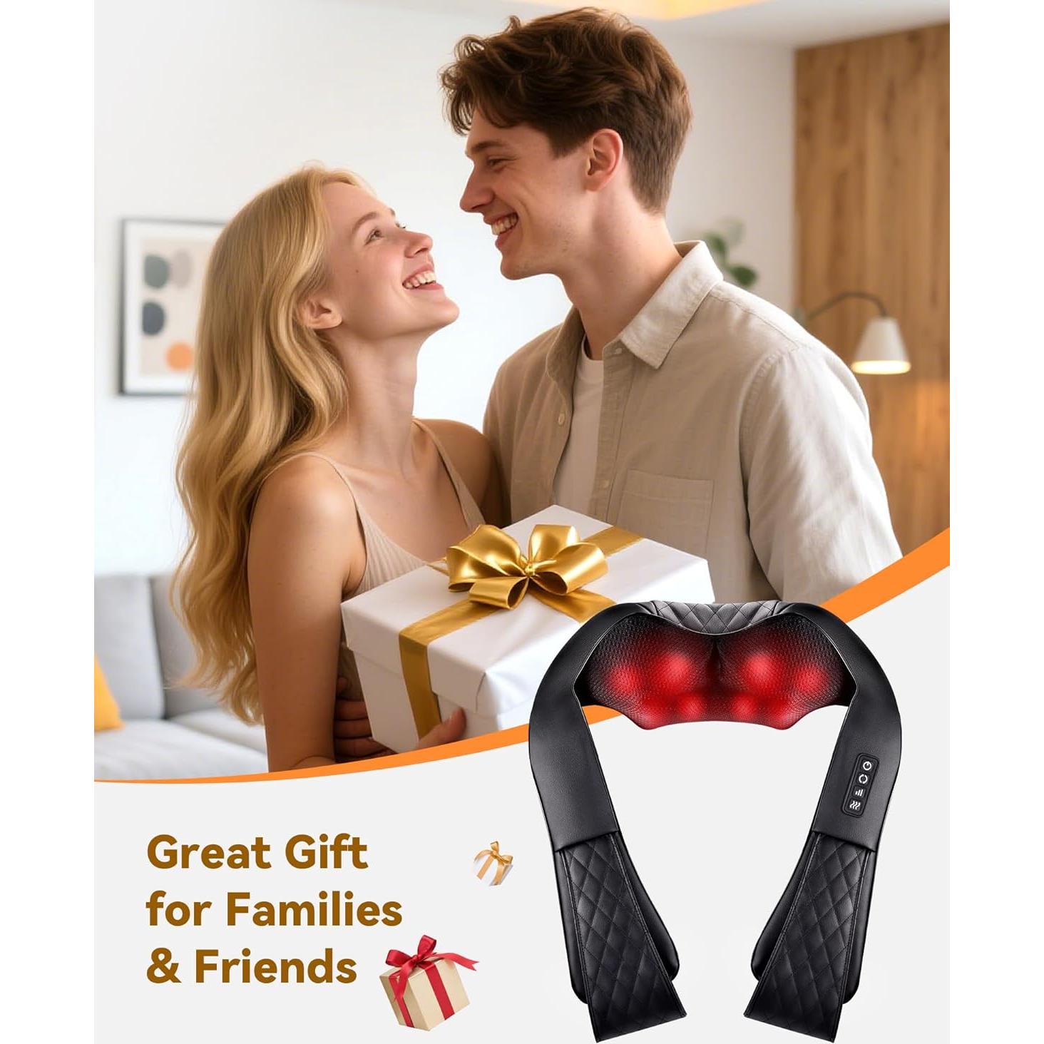 Masajeador de Cuello y Espalda Eléctrico COPYJOY 4D con Calor