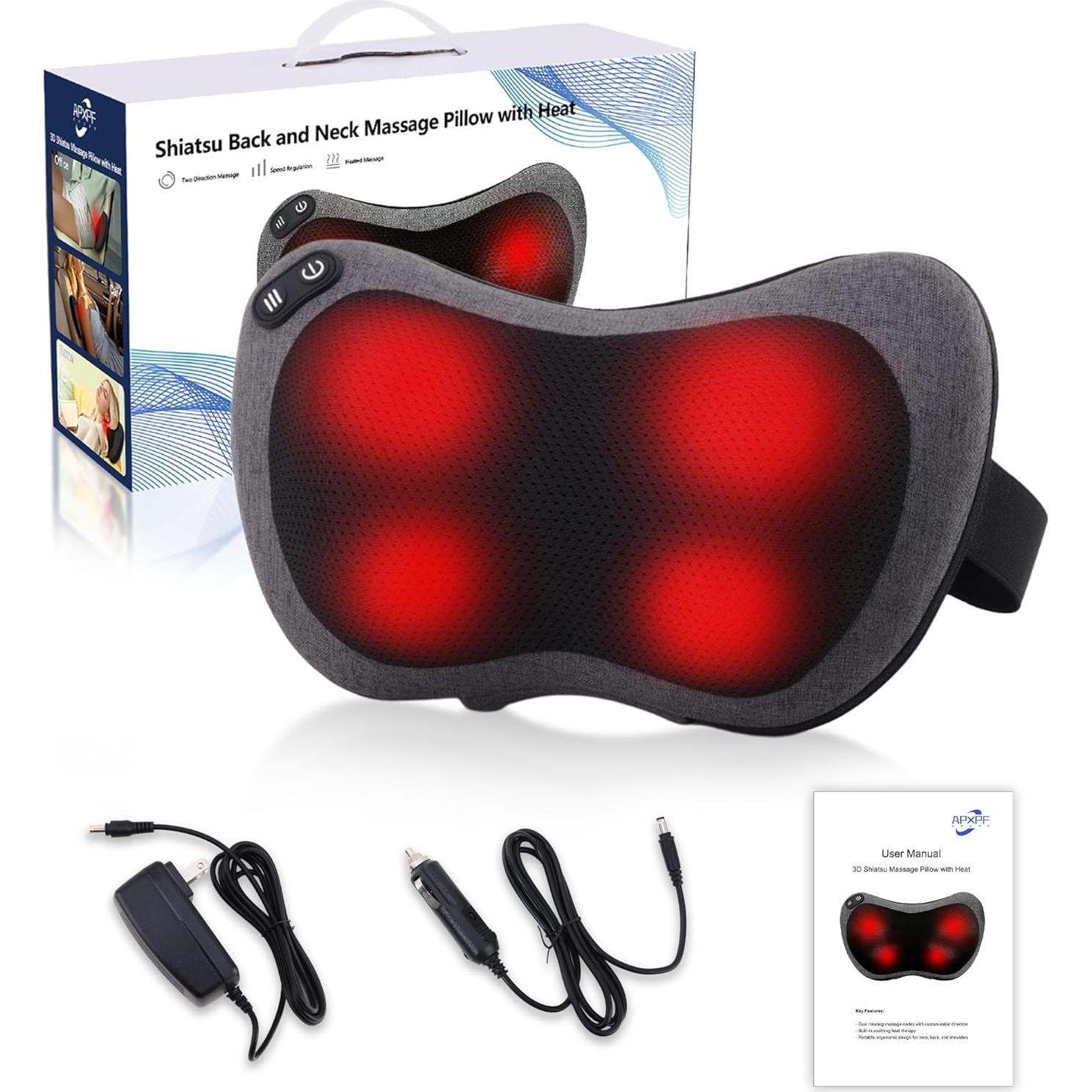 Masajeador de Cuello y Espalda Shiatsu APXPF con Calor 31.2x18cm