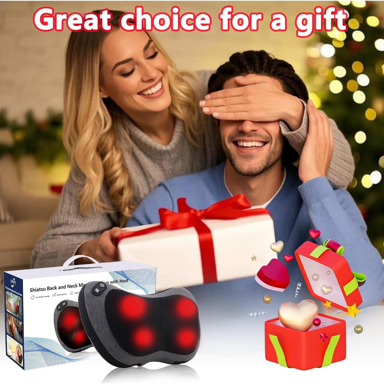 Masajeador de Cuello y Espalda Shiatsu APXPF con Calor 31.2x18cm