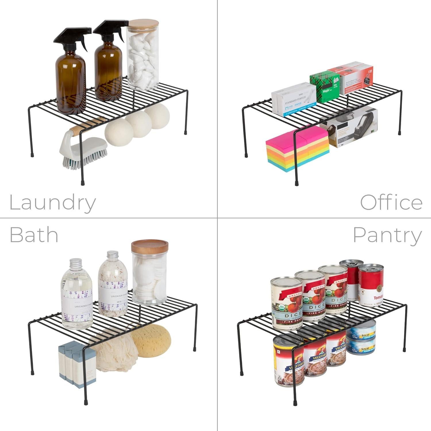 Estante de Almacenamiento Smart Design Grande Negro 40.6x21.6cm