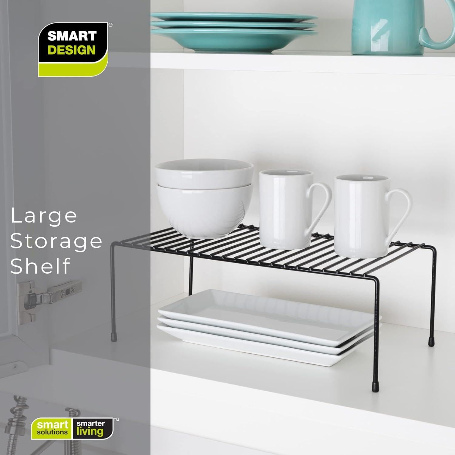 Estante de Almacenamiento Smart Design Grande Negro 40.6x21.6cm