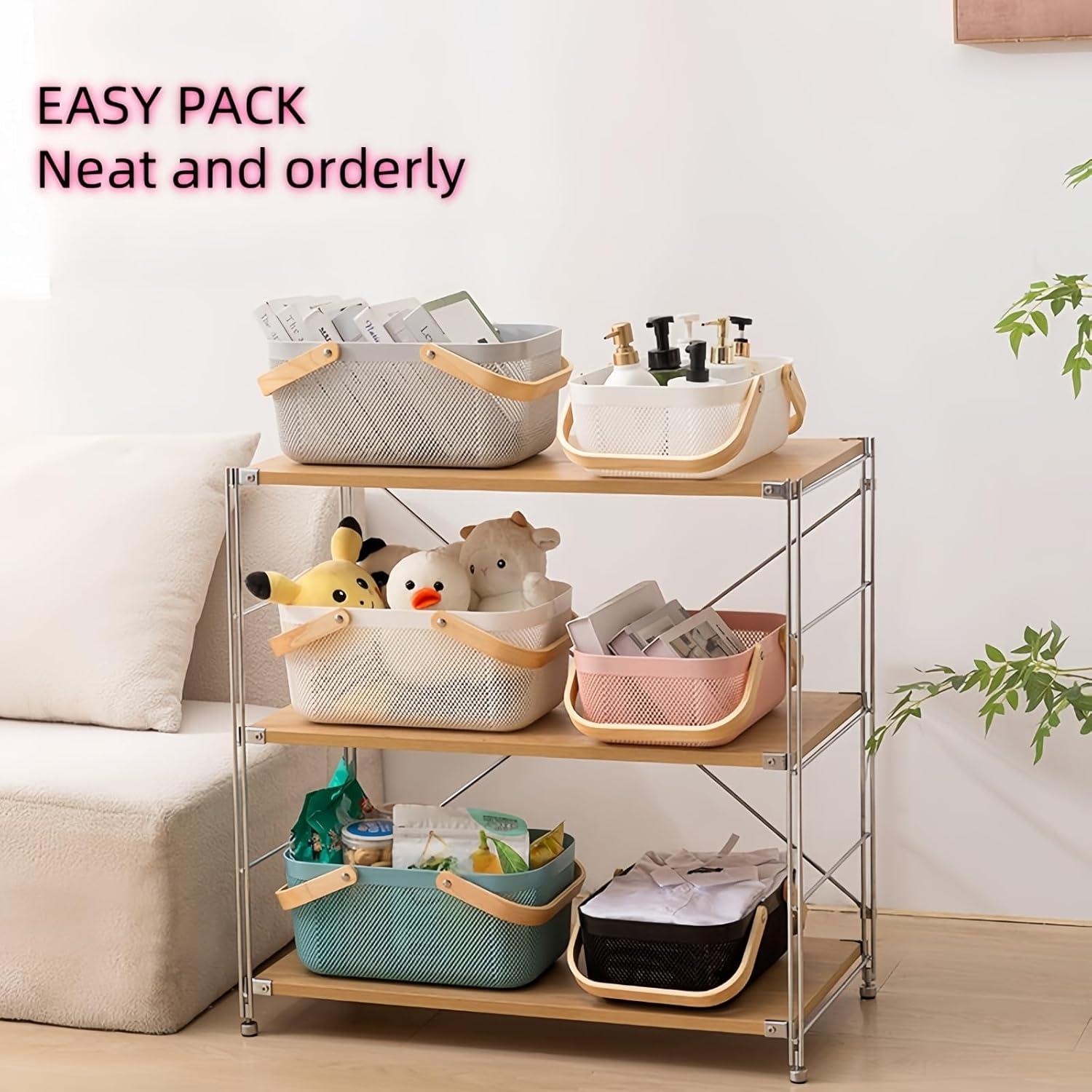 Cestas de Cosecha JSLYNB 3 Piezas Plástico Negro 39.9x24.4x18cm