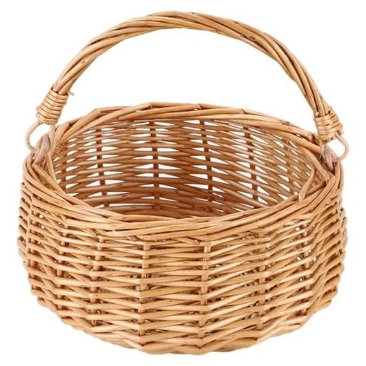 Cesta de Picnic de Mimbre SHCMSADO 18x18x10 cm Natural