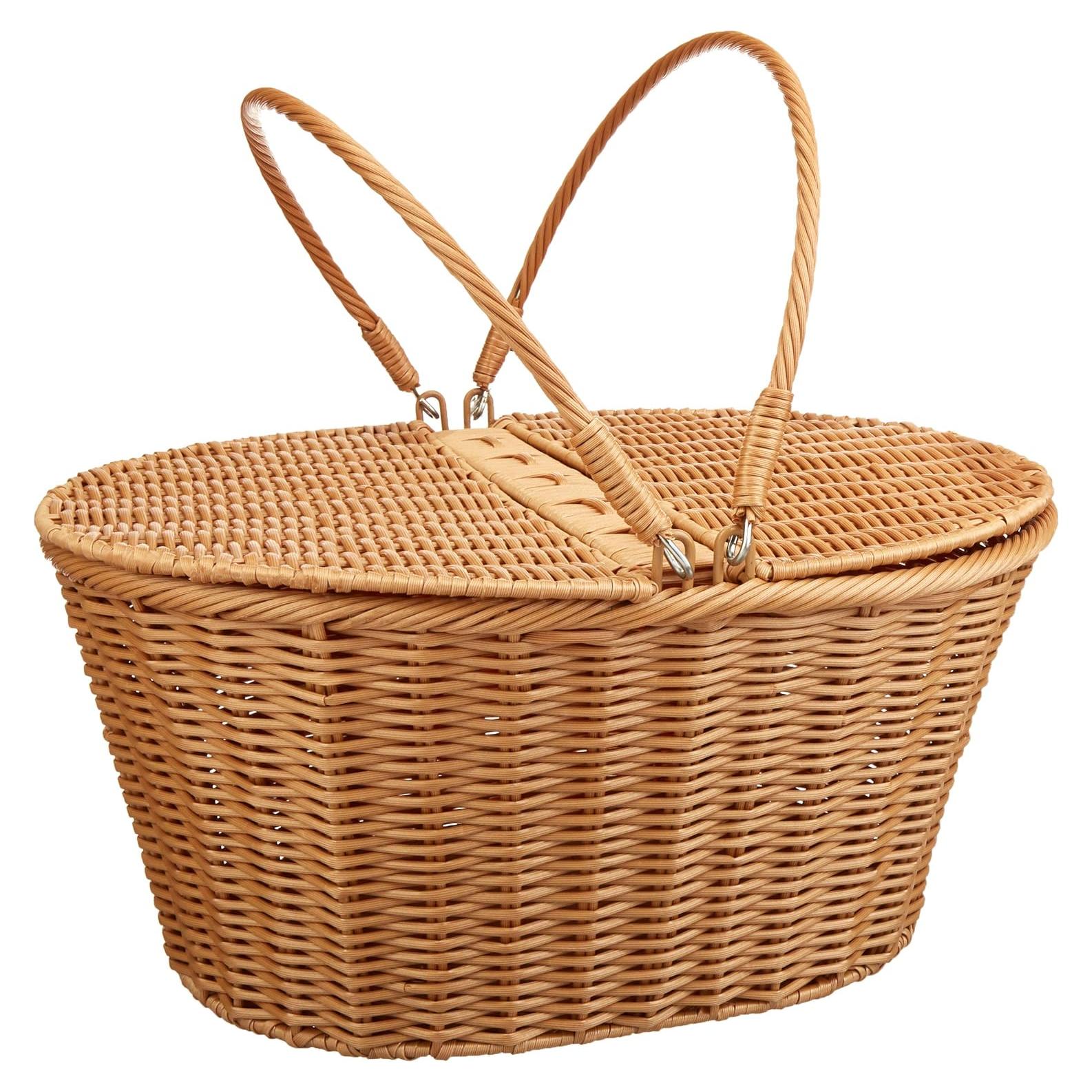 Cesta de Picnic Kovot de Polipropileno Trenzado 40.6x34.3x19.1cm
