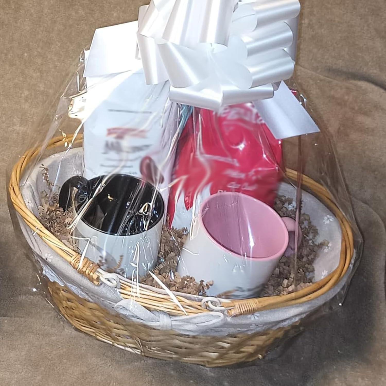 Cesta Tejida de Mimbre KINJOEK 2 Piezas 33x23x12 cm Natural