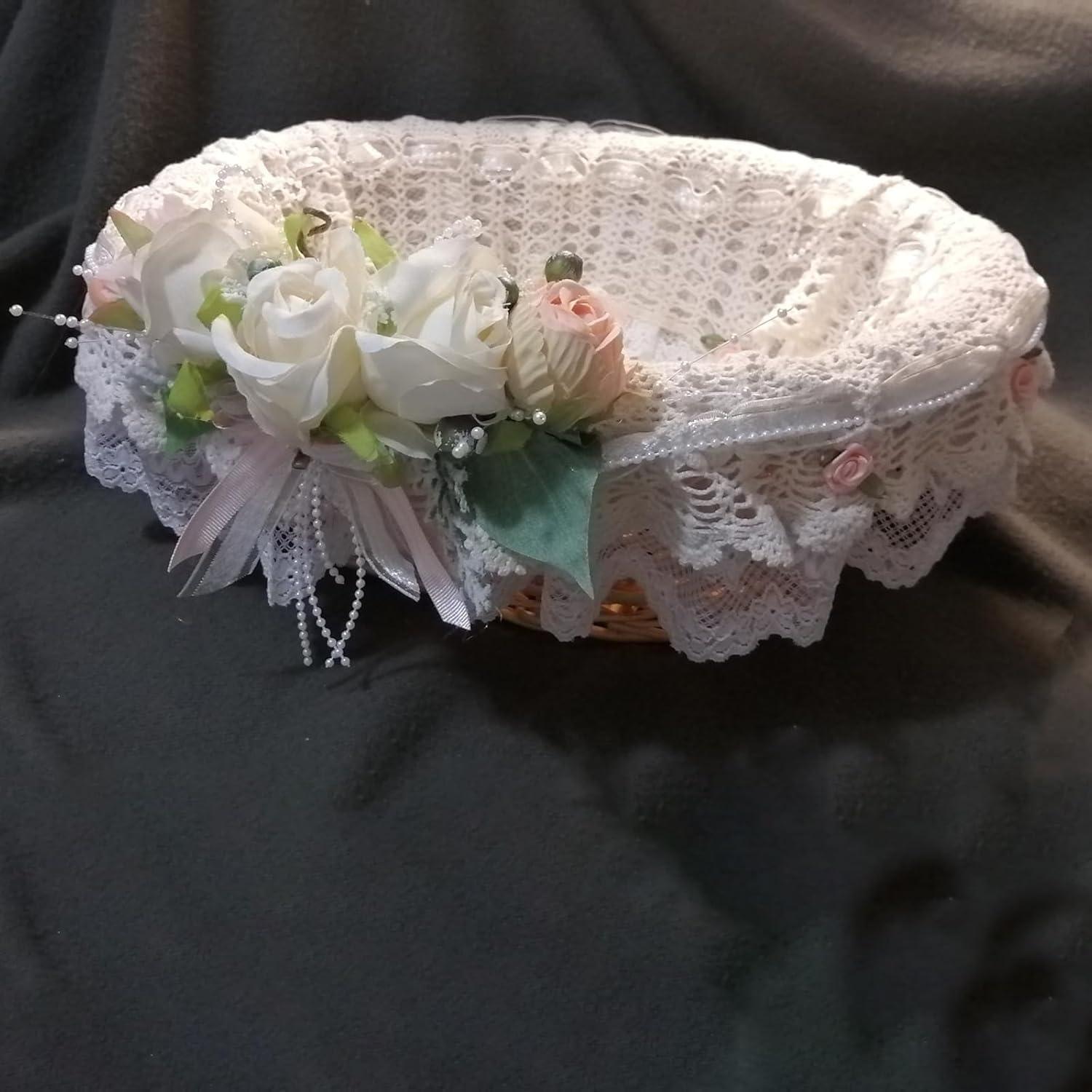 Cesta Tejida de Mimbre KINJOEK 2 Piezas 33x23x12 cm Natural