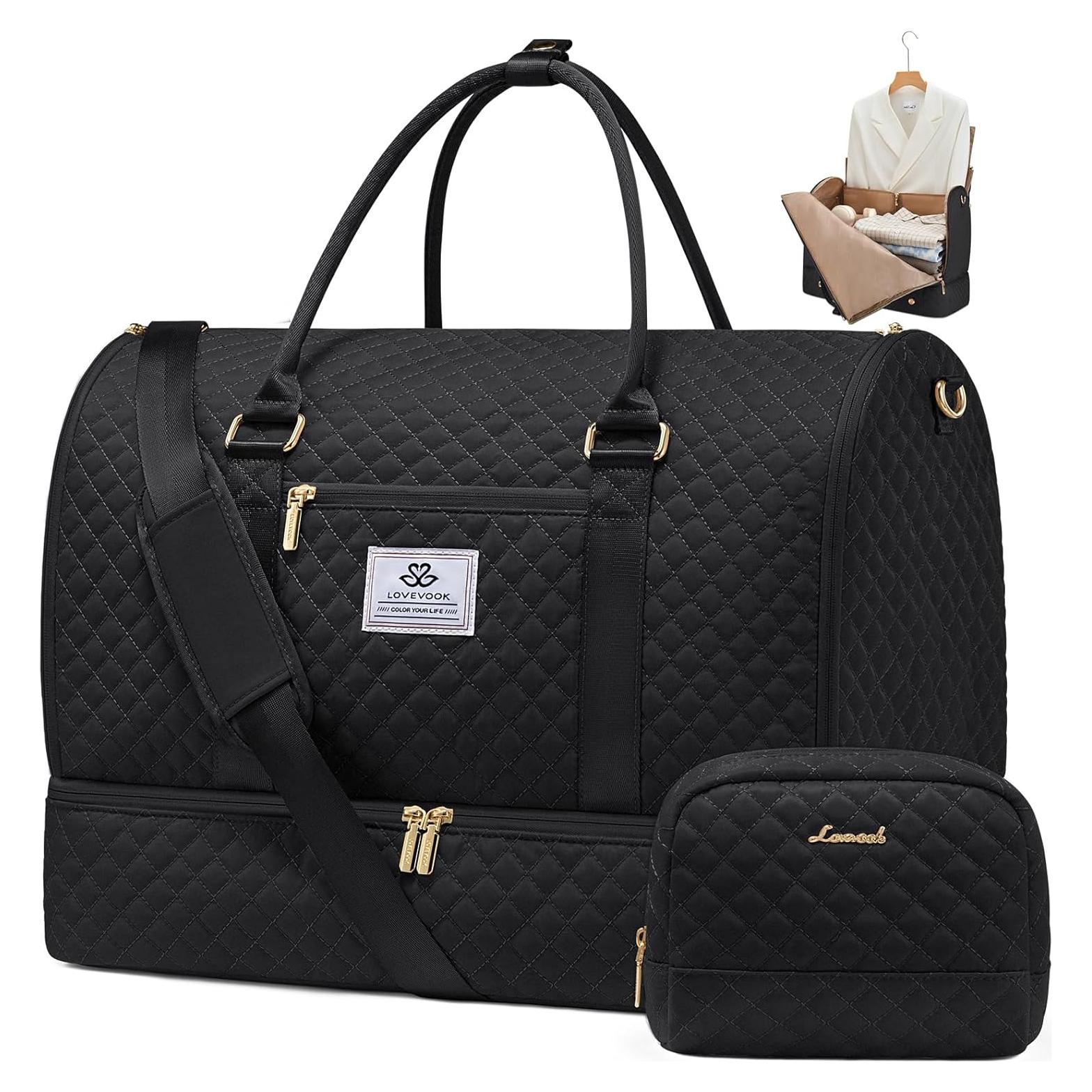 Bolsa de Ropa LOVEVOOK 53L para Mujeres, Duffel Impermeable