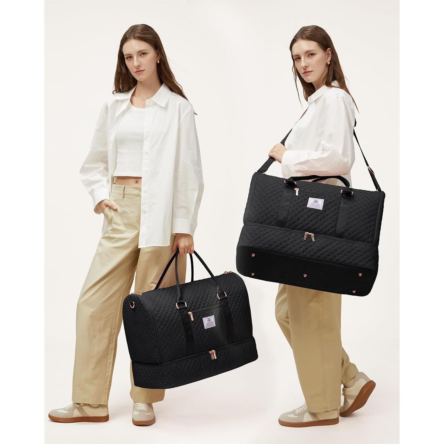 Bolsa de Ropa LOVEVOOK 53L para Mujeres, Duffel Impermeable