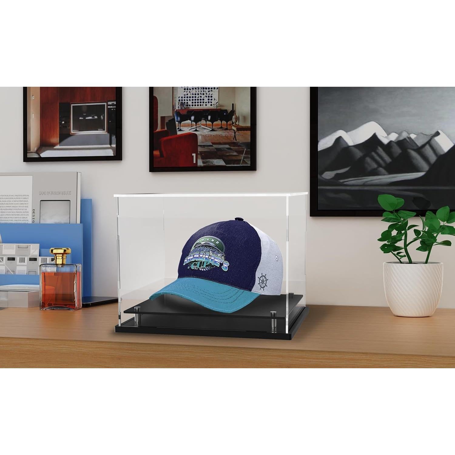 Estuche de exhibición acrílico para gorras de béisbol Wanlian