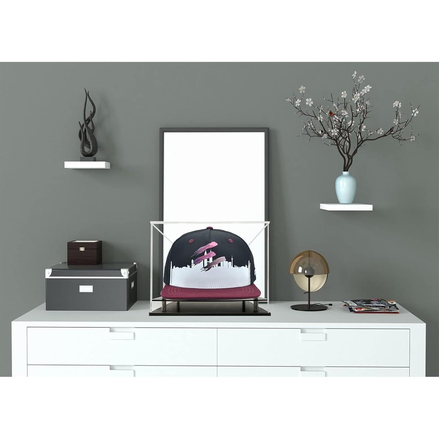 Estuche de exhibición acrílico para gorras de béisbol Wanlian