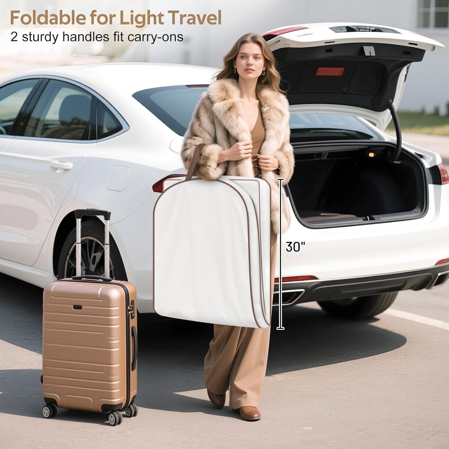 Bolsa de Ropa de Algodón MISSLO 60" para Vestidos y Abrigos