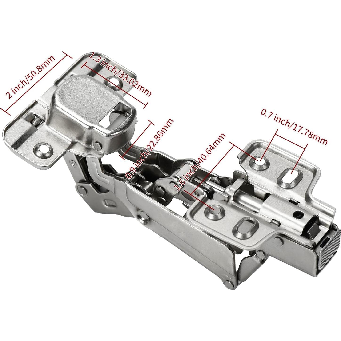Bisagras de Cocina BADALU 175° Ajustables Ocultas 2 PCS