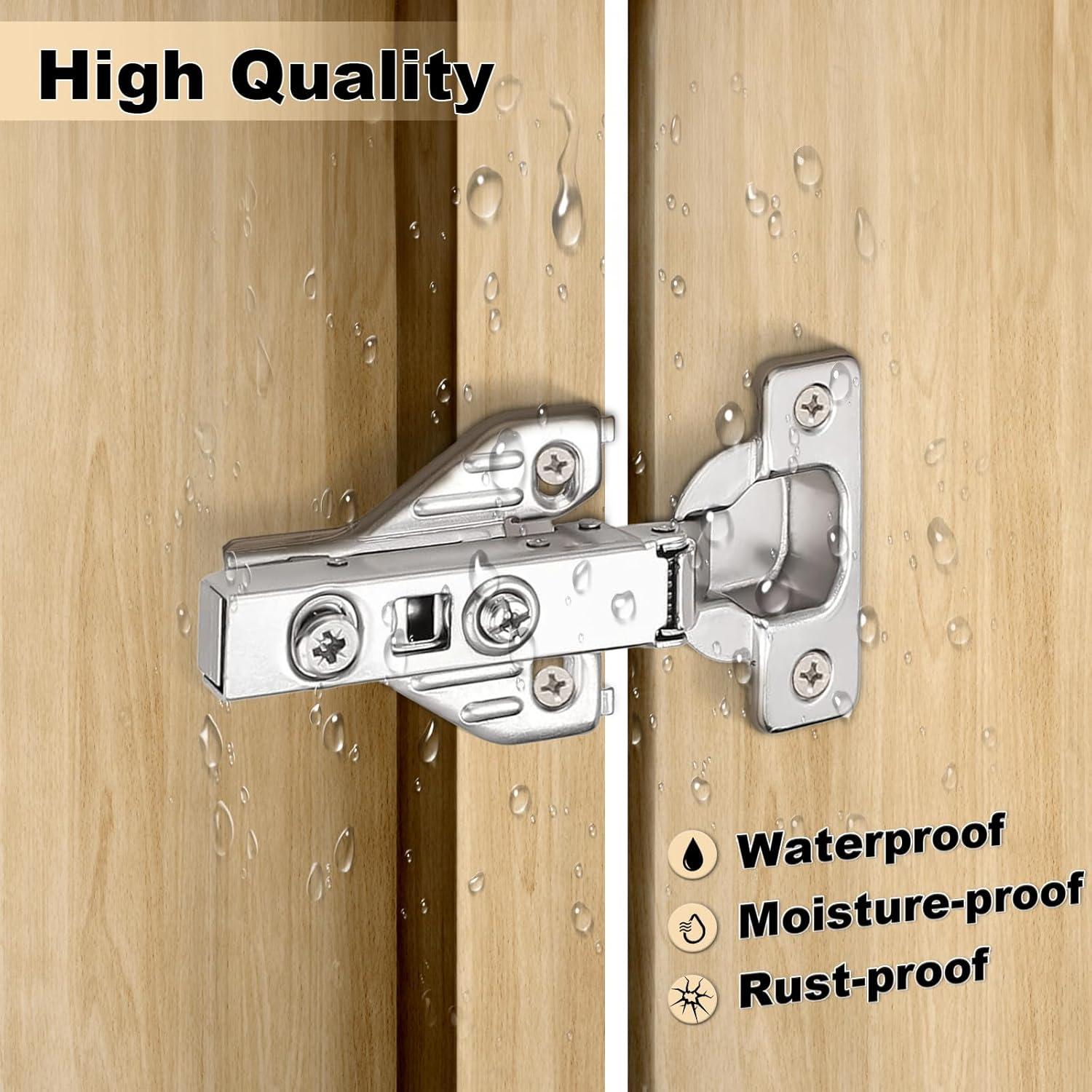 Bisagras ocultas Probrico 10 pares cierre suave 105 grados