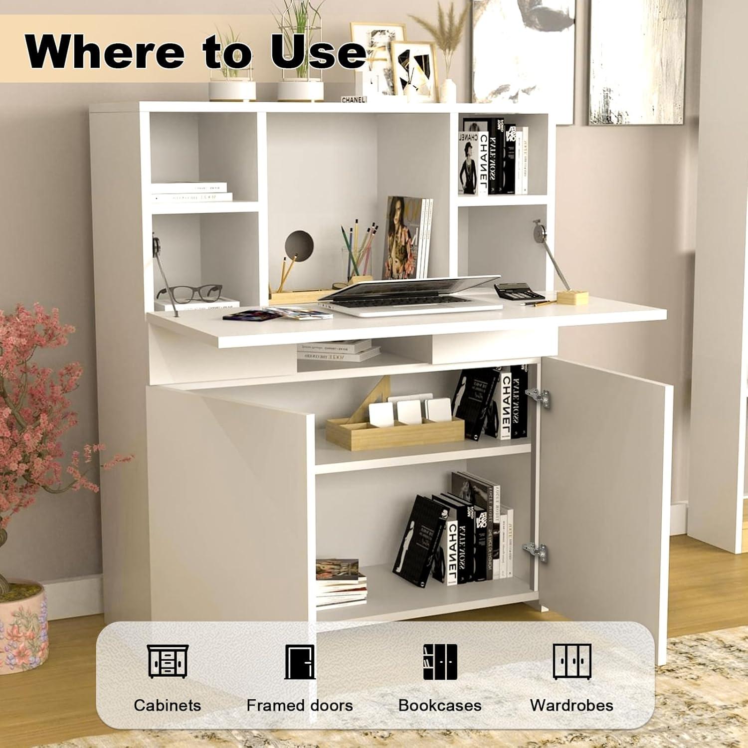 Bisagras ocultas Probrico 10 pares cierre suave 105 grados