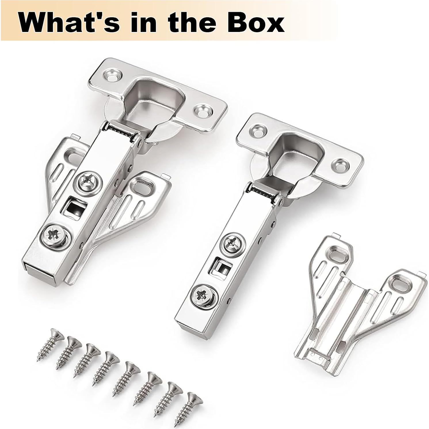 Bisagras ocultas Probrico 10 pares cierre suave 105 grados