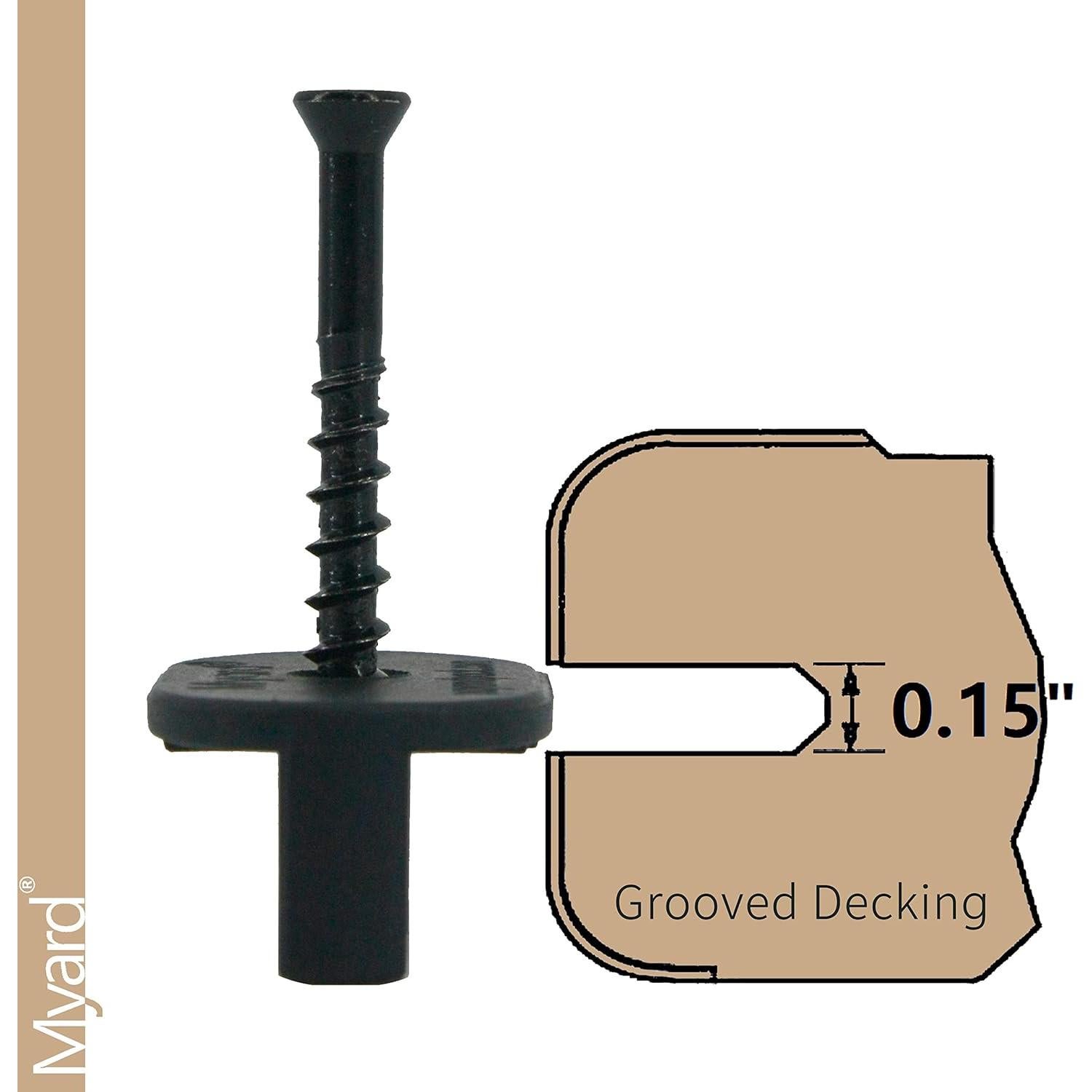 Clips de Sujetadores Ocultos Myard para Decking - Paquete de 100