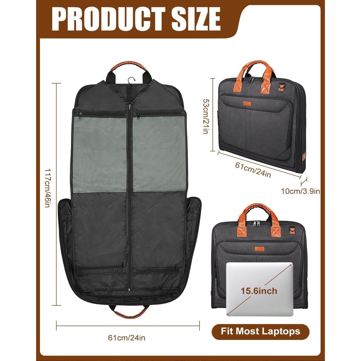 Bolsa de Ropa Vangue para Viaje 60x13x54cm Gris Oscuro