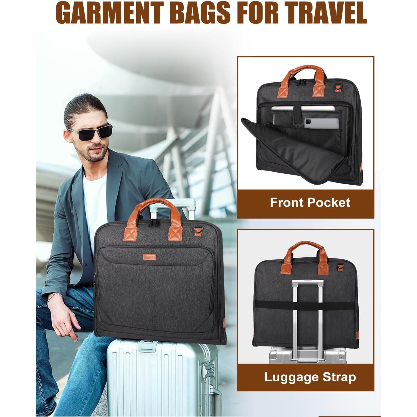 Bolsa de Ropa Vangue para Viaje 60x13x54cm Gris Oscuro