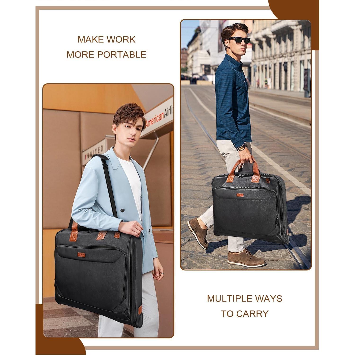 Bolsa de Ropa Vangue para Viaje 60x13x54cm Gris Oscuro