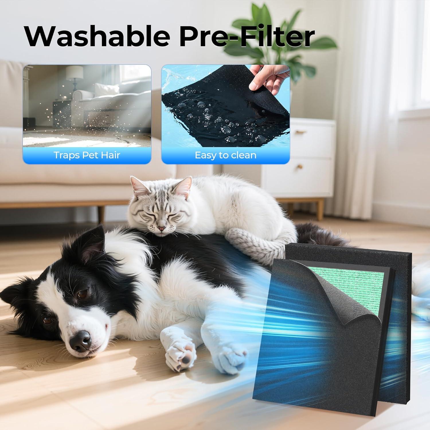 Filtro de Aire Evalit ET066 para Purificador, HEPA 4 Etapas