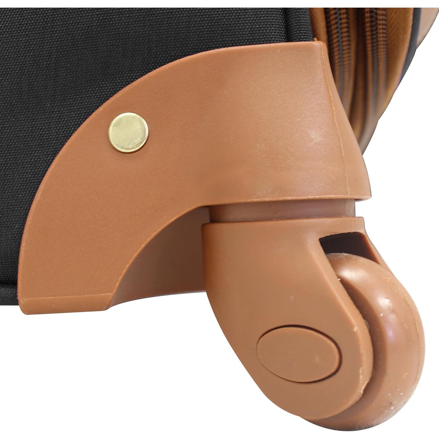 Maleta Expandible Steve Madden 24" Negra Ligera y Duradera