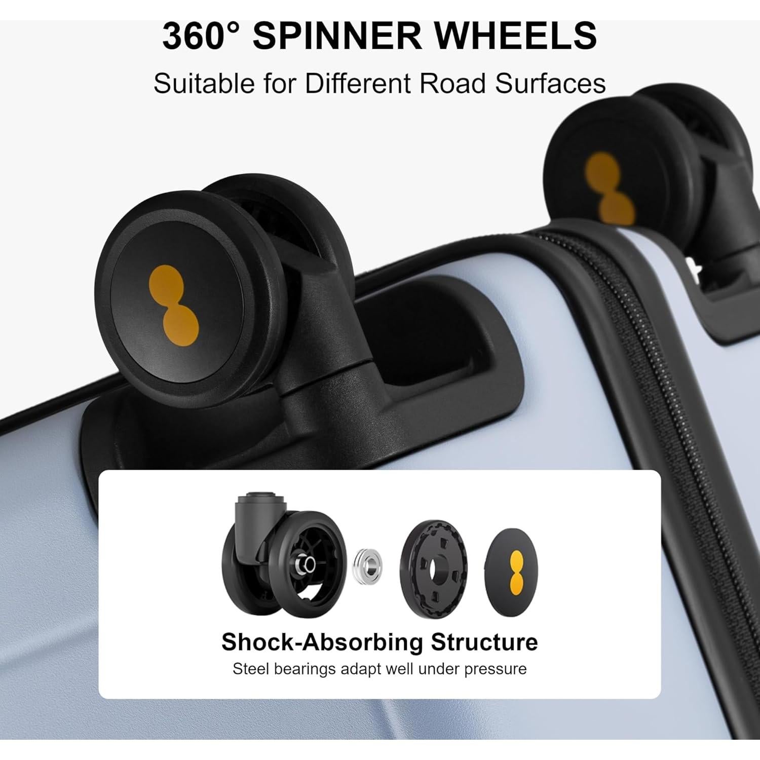 Maleta de Mano LEVEL8 Elegance 20 Pulgadas Azul Claro