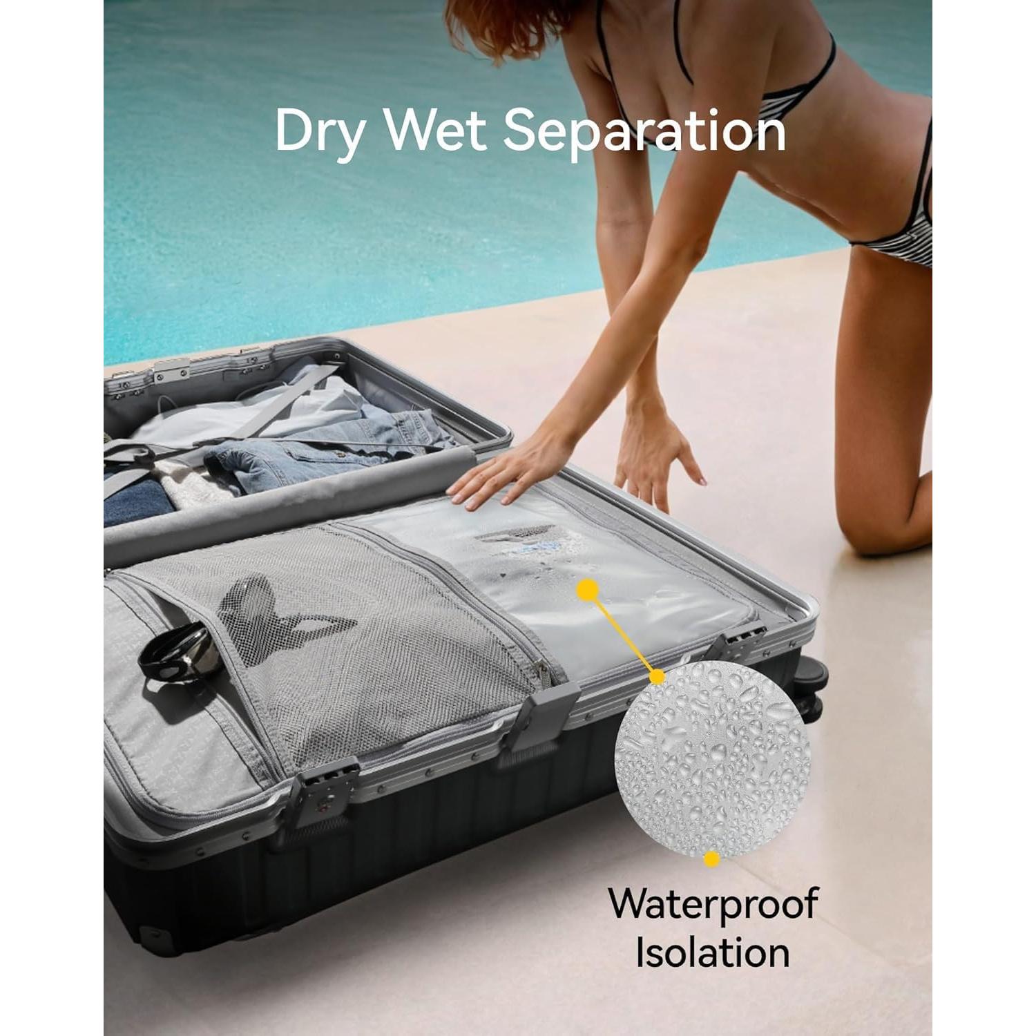 Maleta de Mano LUGGEX 20" Policarbonato Aluminio Carbón