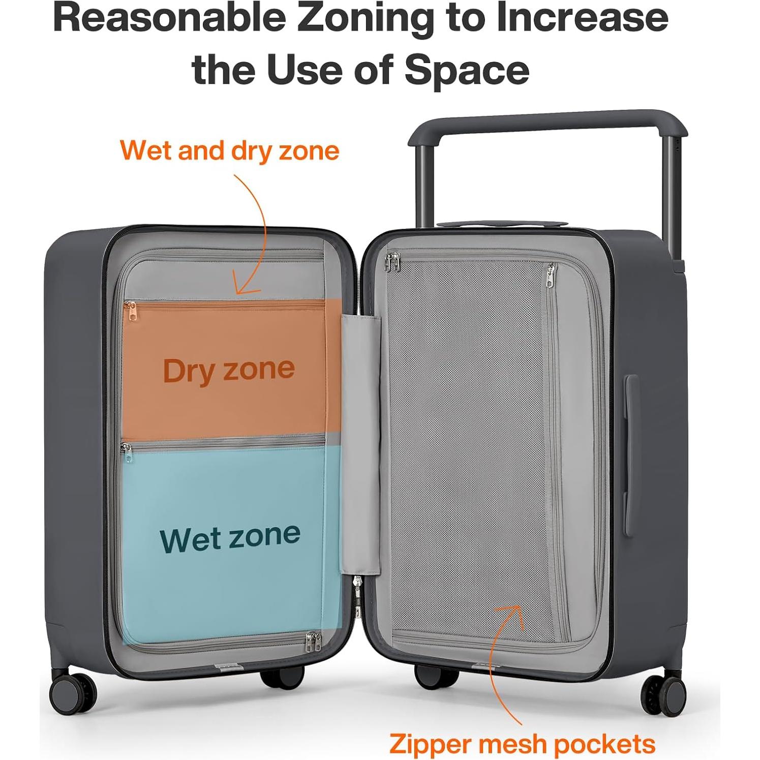 Maleta grande 94L Mixi 26" PC con ruedas giratorias y bloqueo TSA