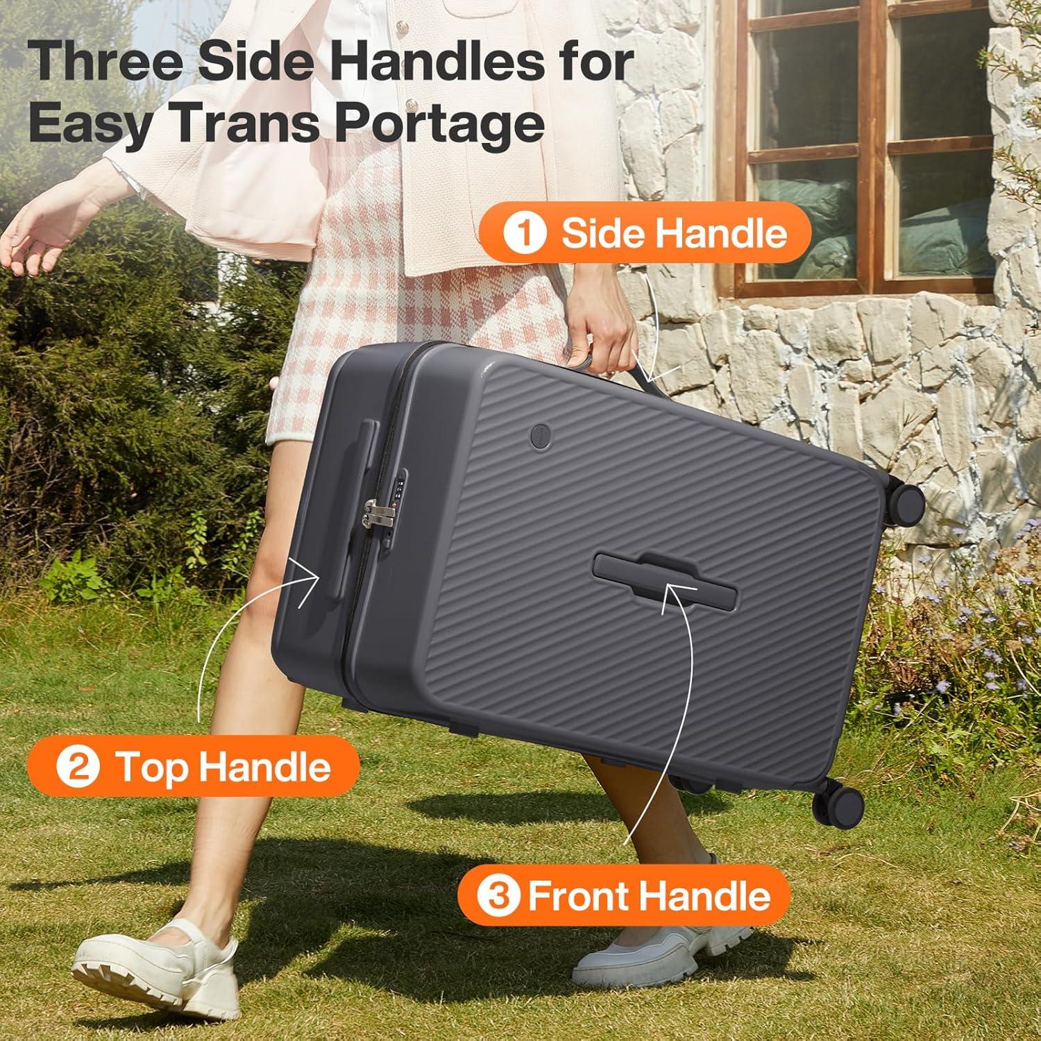 Maleta grande 94L Mixi 26" PC con ruedas giratorias y bloqueo TSA