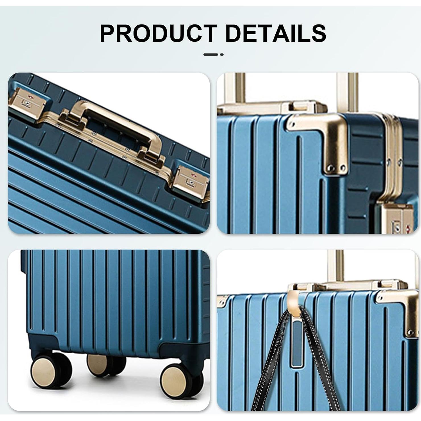 Maleta de Mano YYW 20 Pulgadas Azul PC-Policarbonato TSA