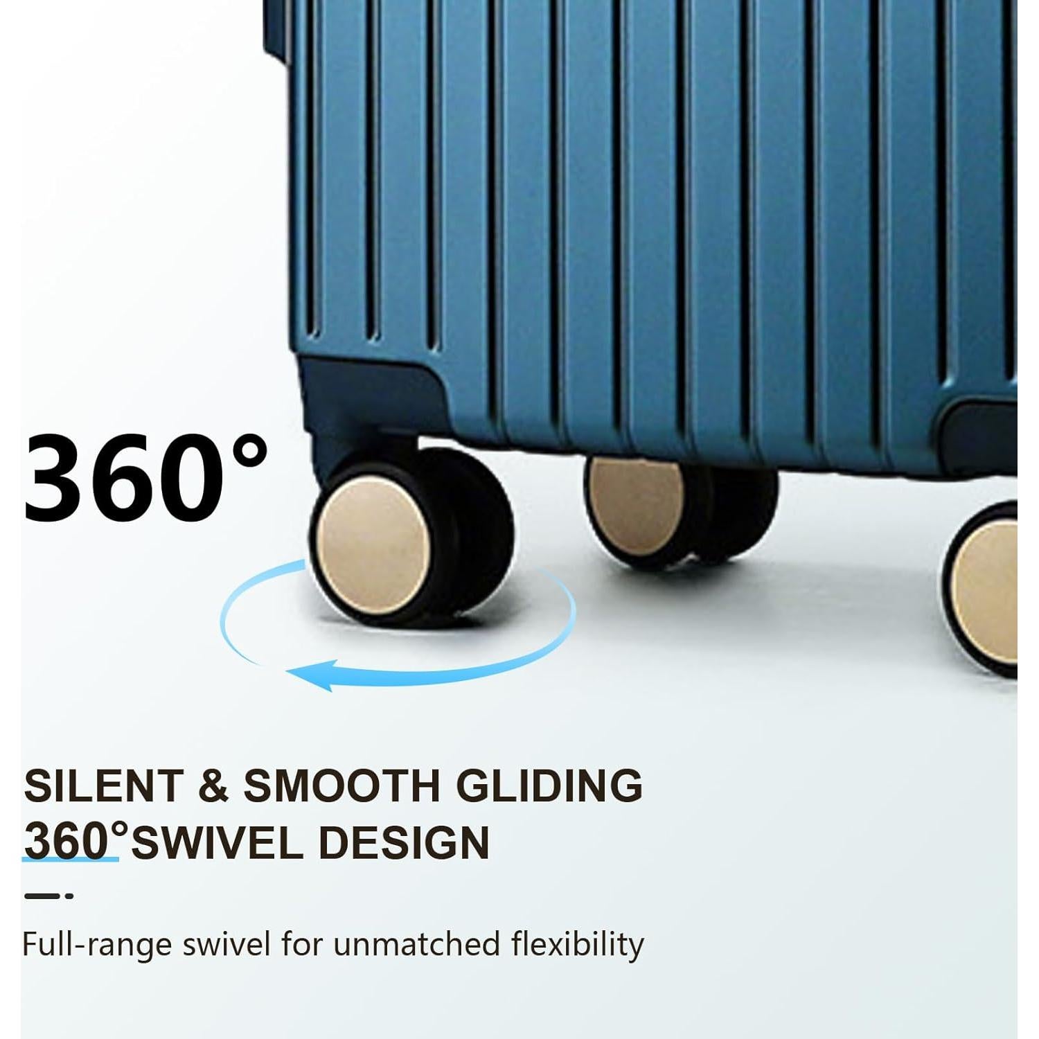 Maleta de Mano YYW 20 Pulgadas Azul PC-Policarbonato TSA