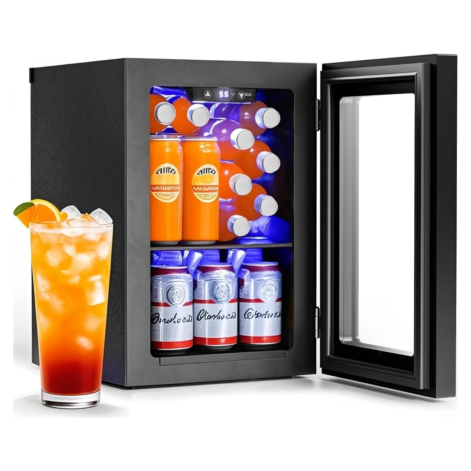 Mini Nevera Kismile 16L para 20 Latas con Control Digital