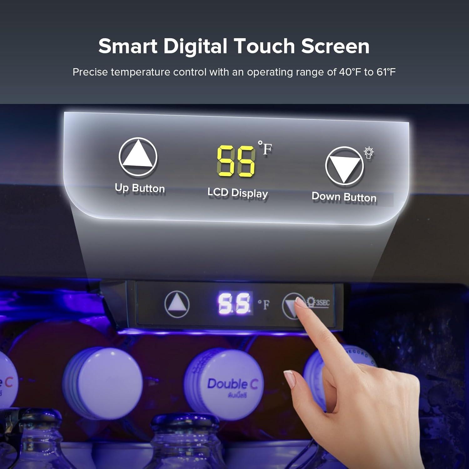 Mini Nevera Kismile 16L para 20 Latas con Control Digital