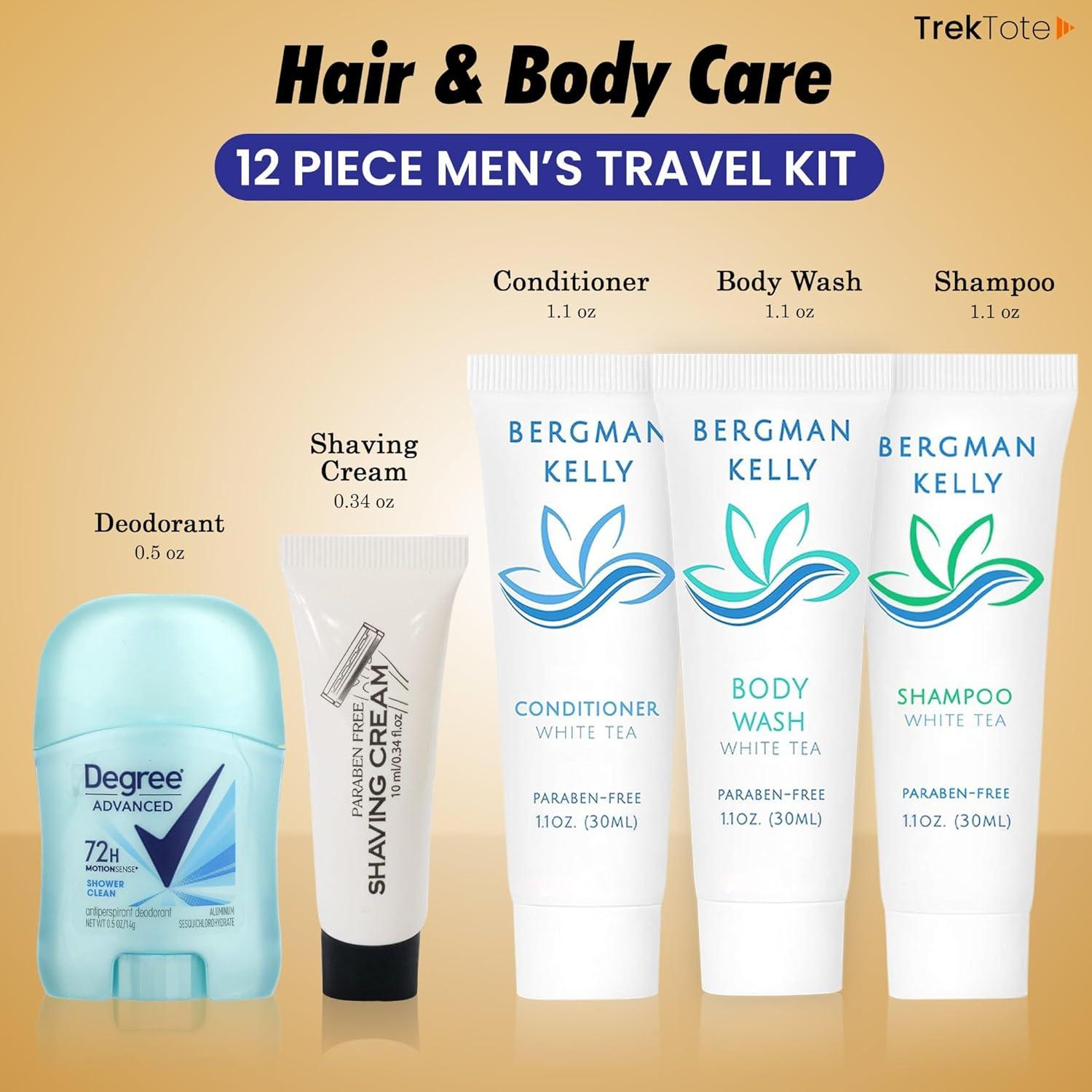 Kit de Aseo de Viaje Trektote - Set de 12 Piezas TSA