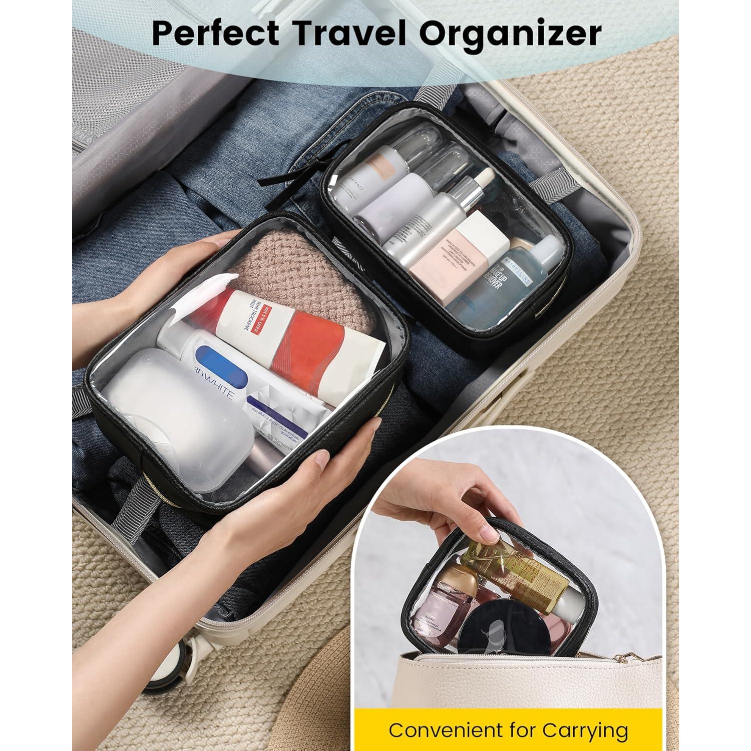 Bolsa de Maquillaje de Viaje Vorspack - 3 Piezas Transparente