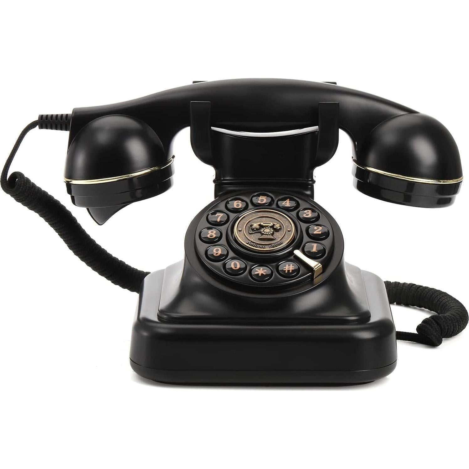 Teléfono de Línea Fija Retro Peohud con Redial y Timbre Ajustable