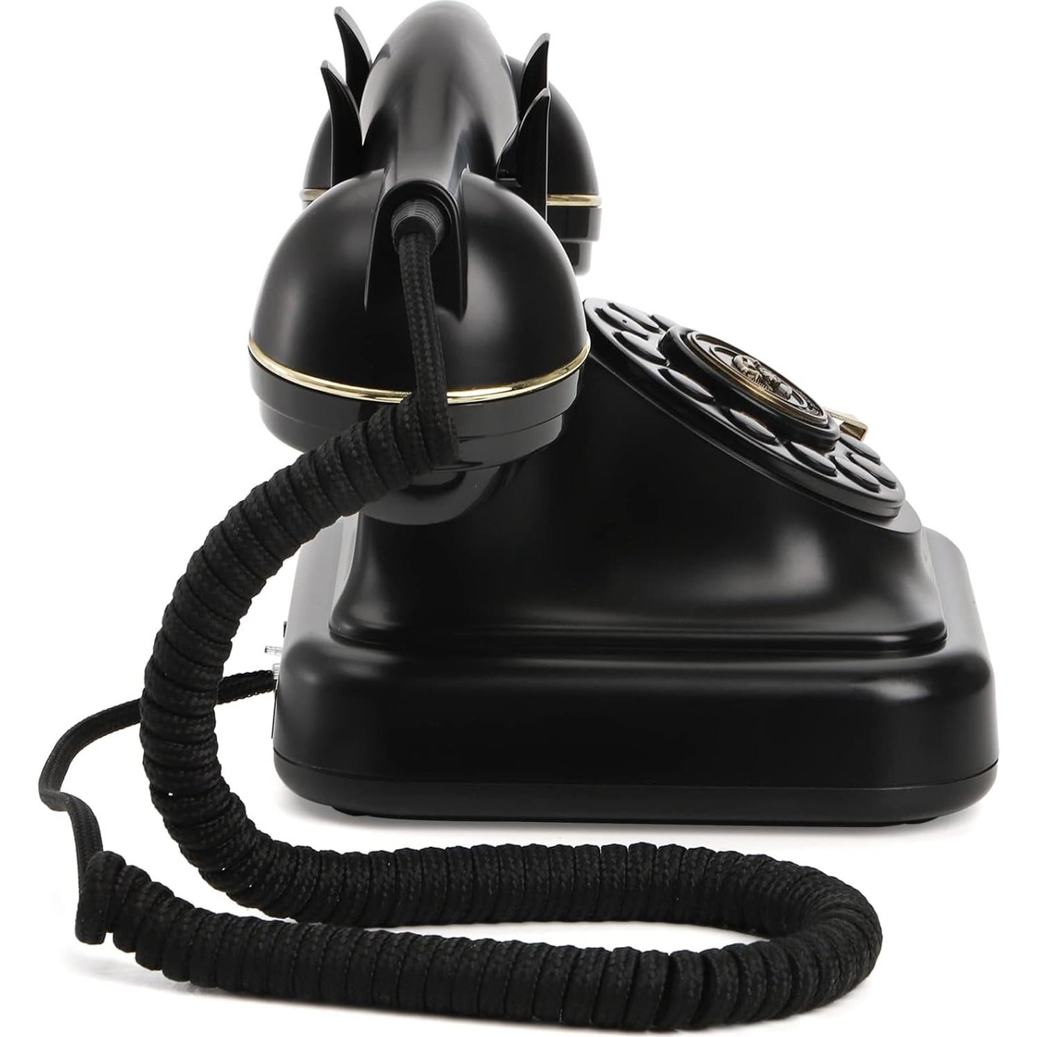 Teléfono de Línea Fija Retro Peohud con Redial y Timbre Ajustable