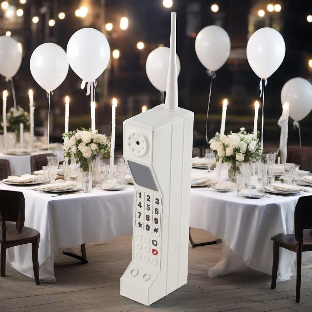 Modelo de Teléfono Celular Retro Blanco Shenruifa 32x4x7cm