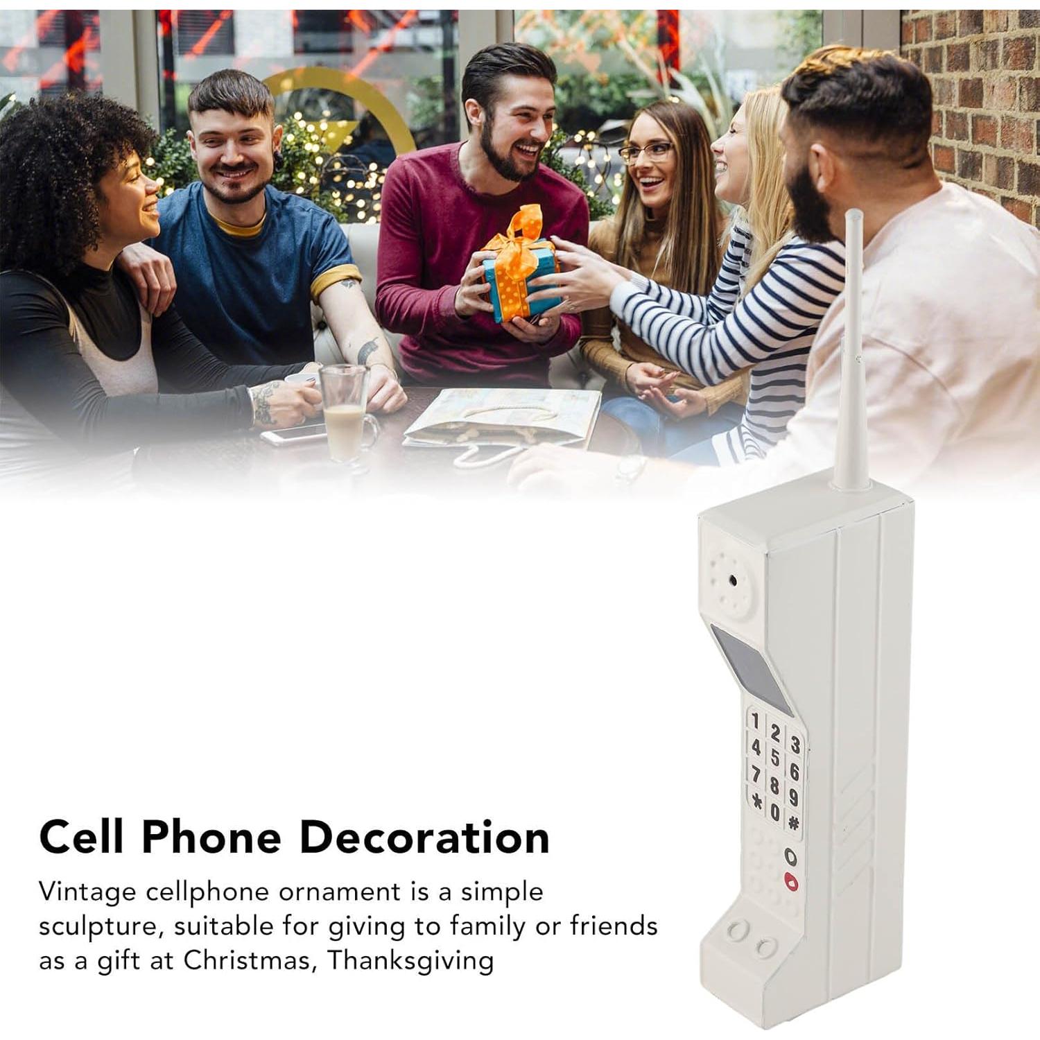 Modelo de Teléfono Celular Retro Blanco Shenruifa 32x4x7cm