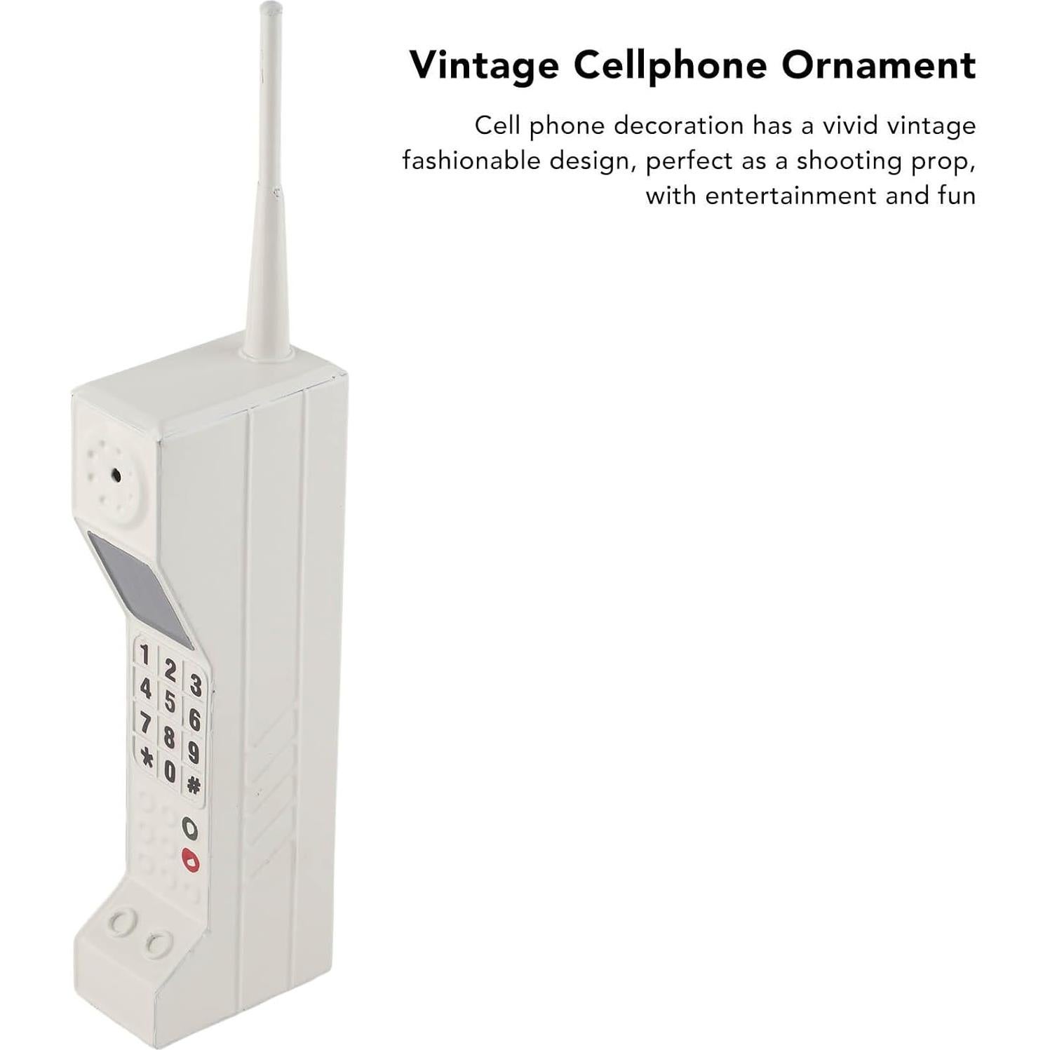 Modelo de Teléfono Celular Retro Blanco Shenruifa 32x4x7cm