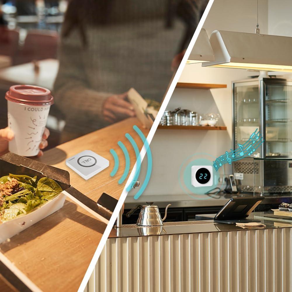 Sistema de Llamada Inalámbrico SINGCALL con 8 Botones y Receptor