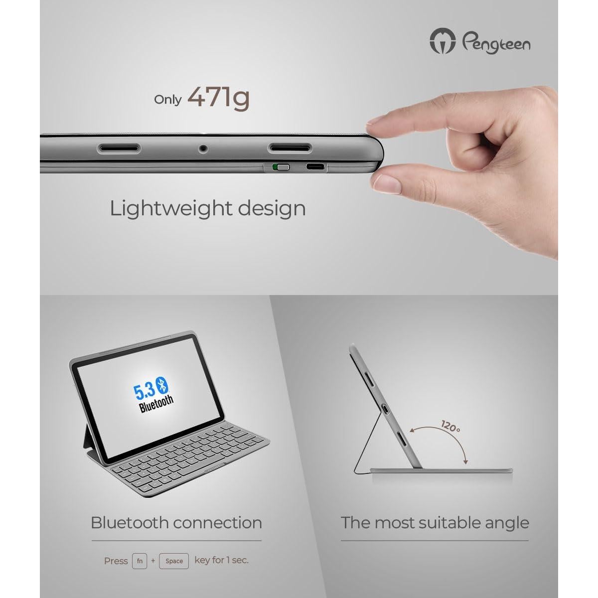 Funda de Teclado Bluetooth K60 para Google Pixel Tablet 11" 2023