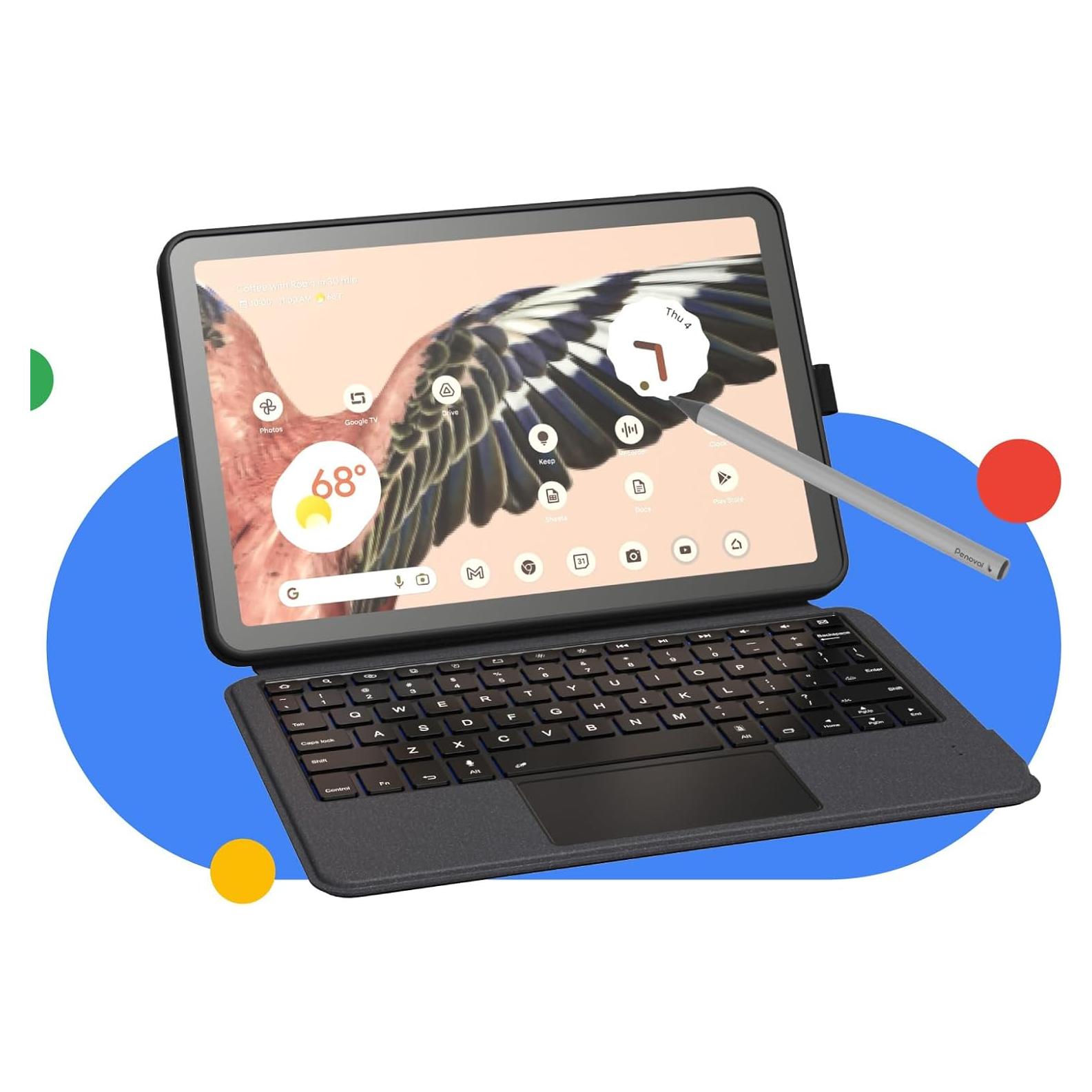 Paquete Básico Google Pixel Tablet EIP: Funda Teclado + Stylus