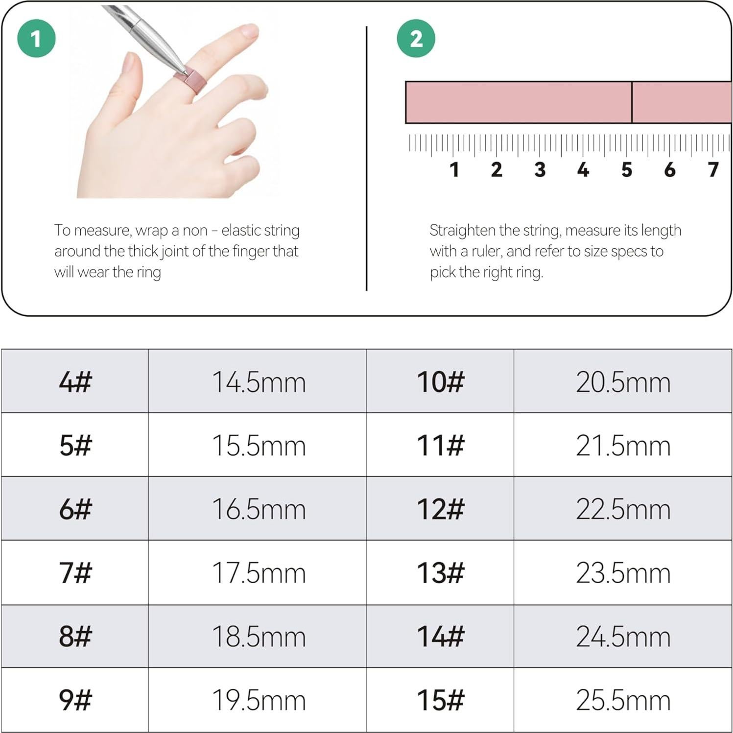 Kit de Tamaño Oura Ring 4 - Medidor de Dedo para Anillo